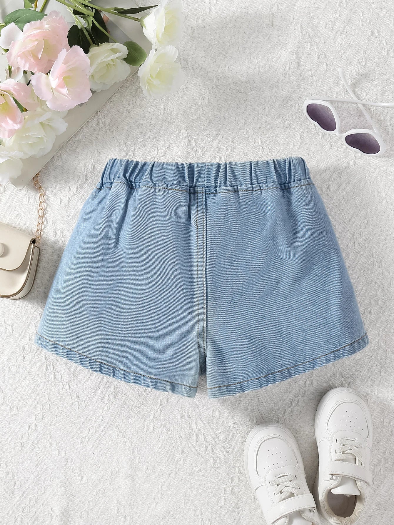 Ripped Denim Shorts