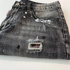 Distressed Denim Shorts