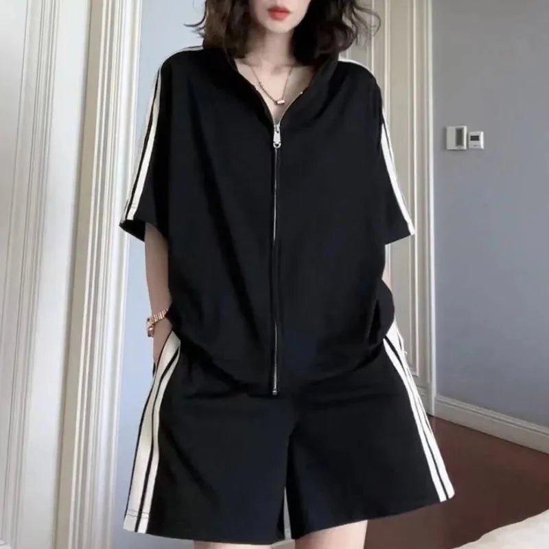 Loose Shorts Two Piece Sets