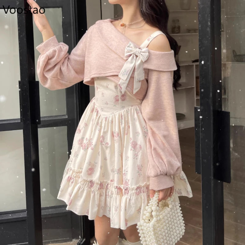 Floral Pinafore Dress & Bolero Set