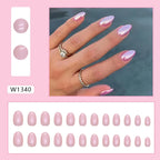 Simple French Wearable False Nails