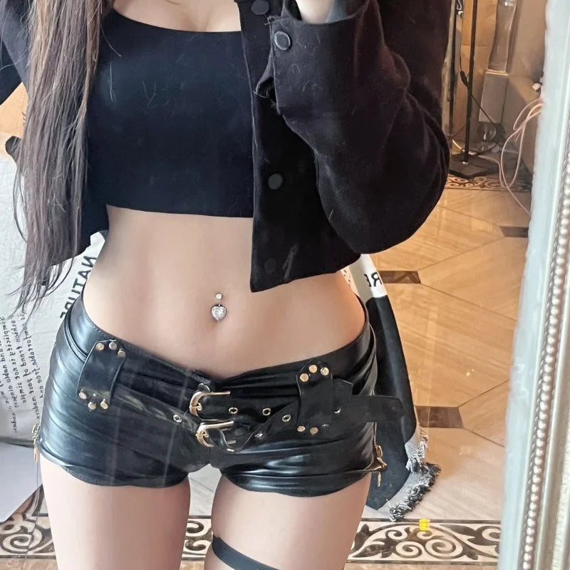PU Leather Shorts