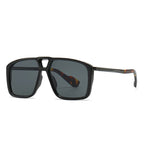 SHAUNA Retro Double Bridges Pilot Sunglasses