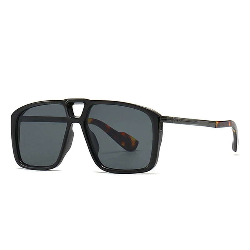 SHAUNA Retro Double Bridges Pilot Sunglasses