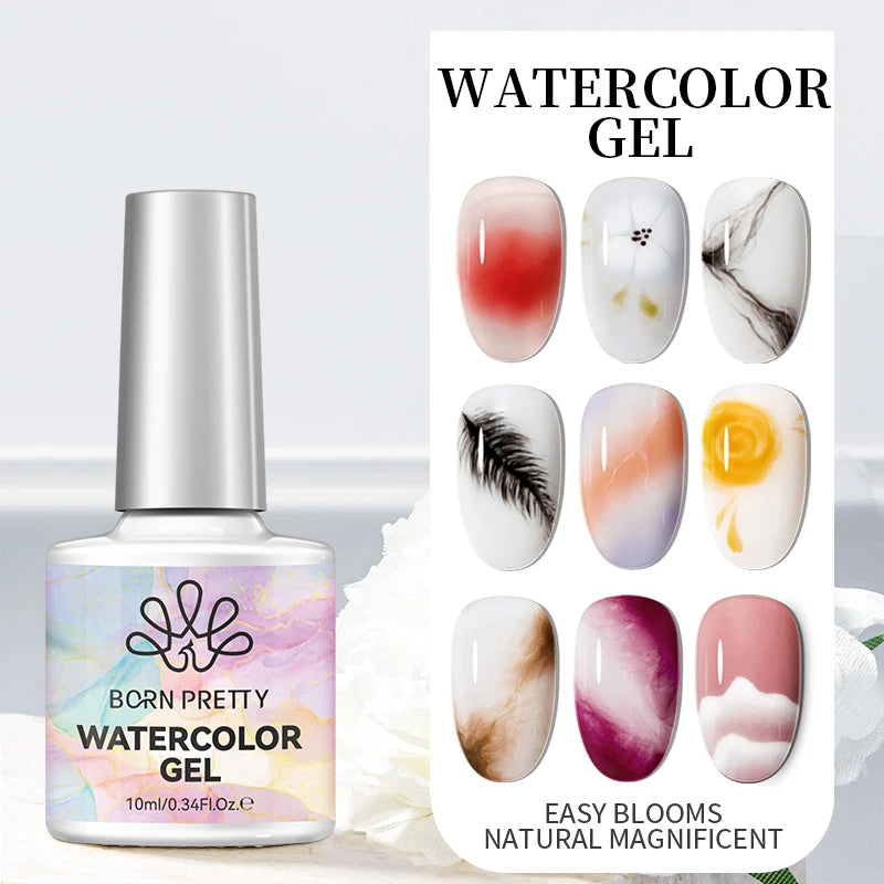 BORN PRETTY 10ml Water Light Cat Magnetic Gel Nail Polish Shining Super Sliver-light Holographics Soak Off UV Gel Varnish