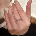 Inlaid Single Diamond Ring