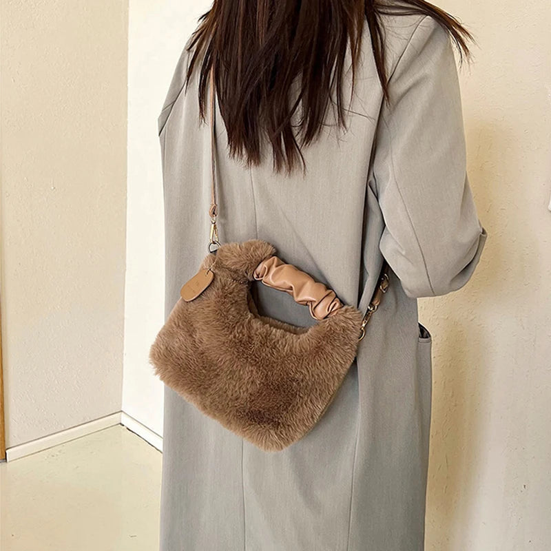 Faux Fur Crossbody Bag