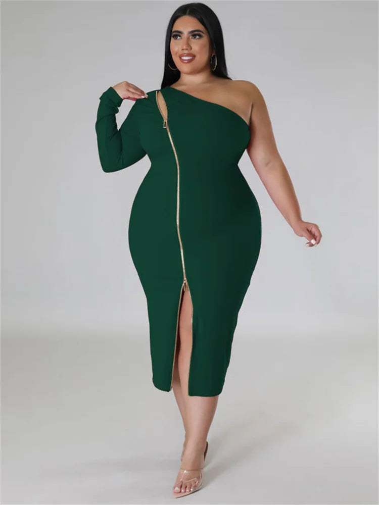 Zipper Maxi Dress