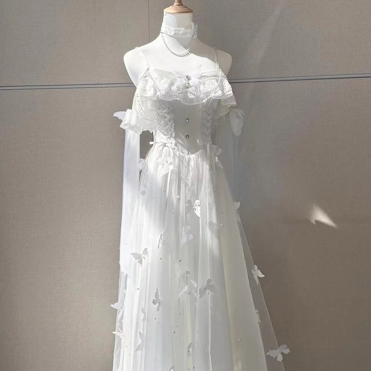 Dophee White Goddess Long Dress