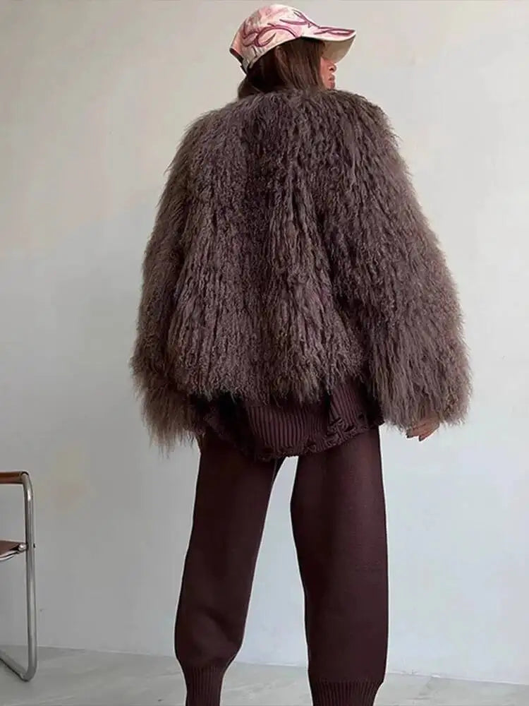 DEAT Faux Fur Coat