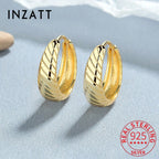 925 Sterling Silver 18K Round Hoop Earrings