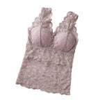 Floral Lace Camisole with Built-in Bra