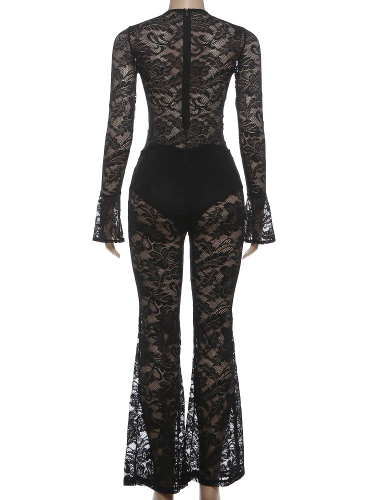 Cutenew Hollow Jacquard 2-Piece Set