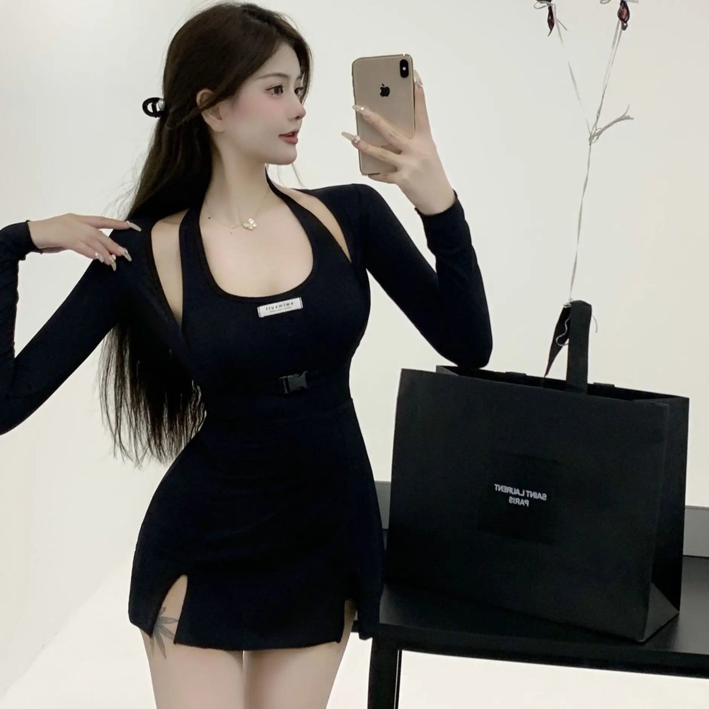 3-Piece Long Sleeve INS Simple One Piece