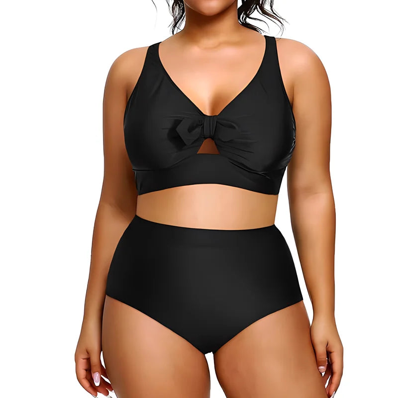 V-Neck Bowknot Bikini