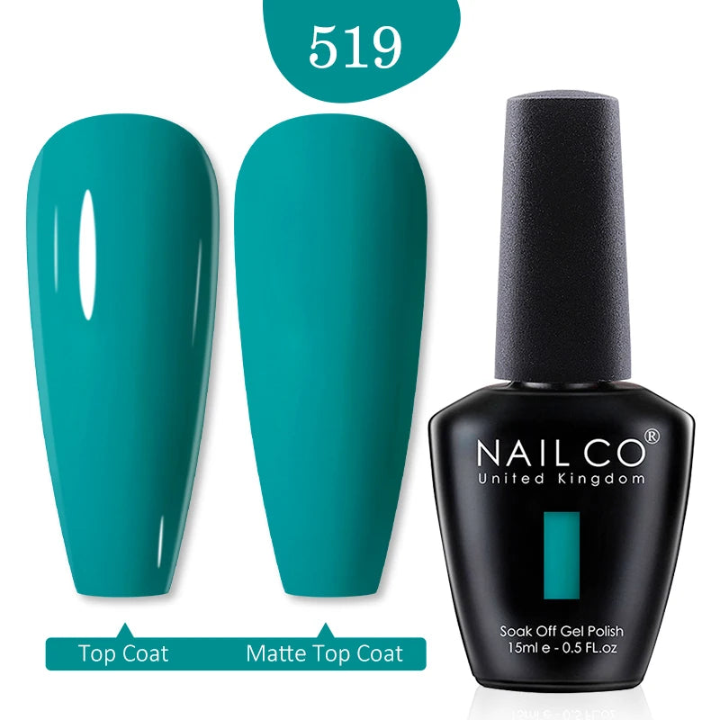 NAILCO 15ml Nail Gel Polish Winter Nude Colors Hybrid Gel Varnish Manicure UV Gel Nail Polish Primer Top Base Coat LED Nails Art