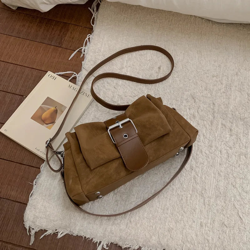 Faux Suede Bag