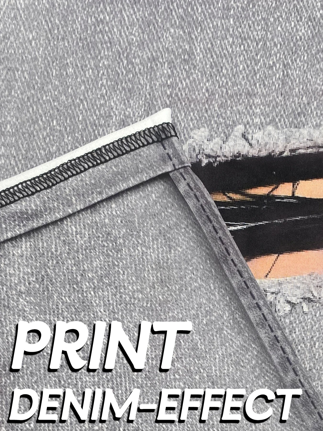 Imitation Denim Leggings