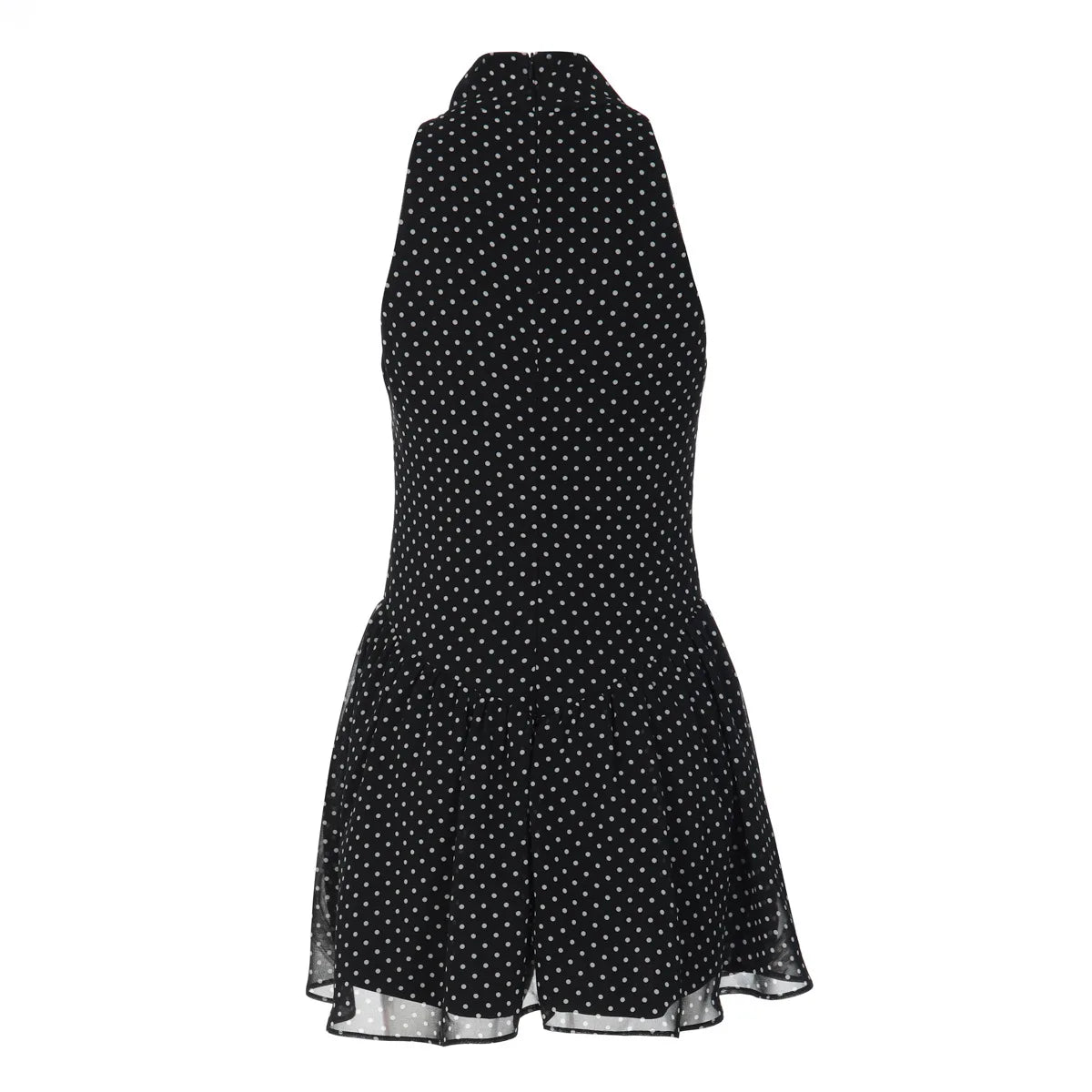 Off-Shoulder Polka Dot Mini Dress