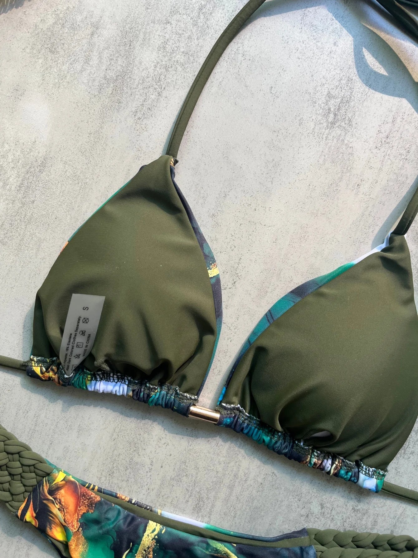 Print Braided Micro Bikini