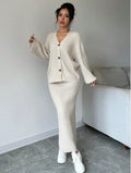 Loose Cardigan Two-Piece Set