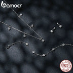 925 Sterling Silver Bezel Setting Starry Moissanite Bracelet