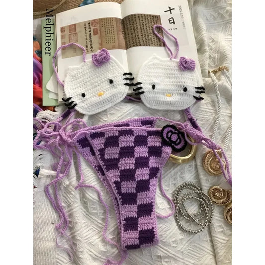 Crochet Kitty Bikini