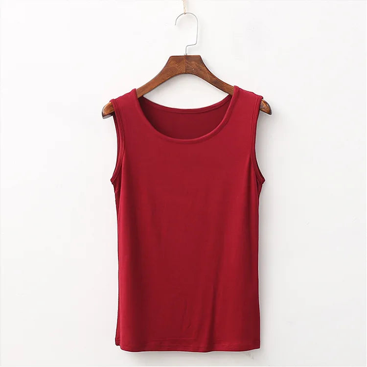 Solid Color Loose Sleeveless Tank