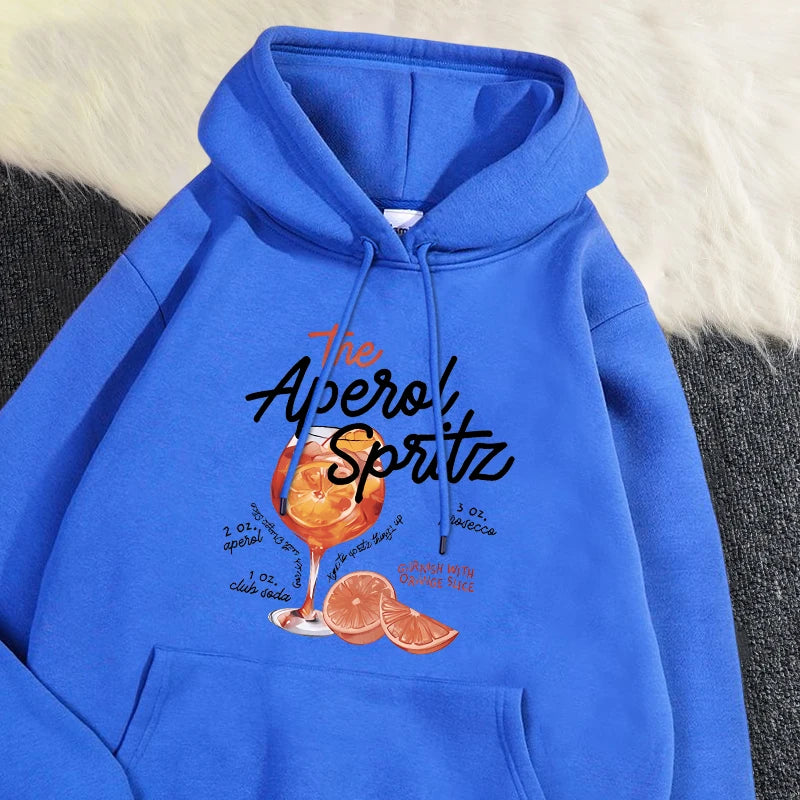The Aperol Spritz Retro Cocktail Hoodie