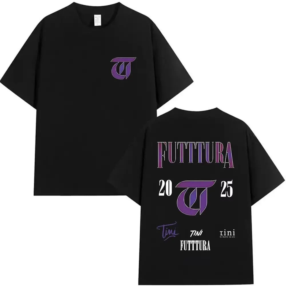 Hip Pop Tees Singer TINI STOESSEL Futtura Tour New Album Graphic T-shirts Fashion Harajuku Short Sleeve Cotton Casual Streetwear
