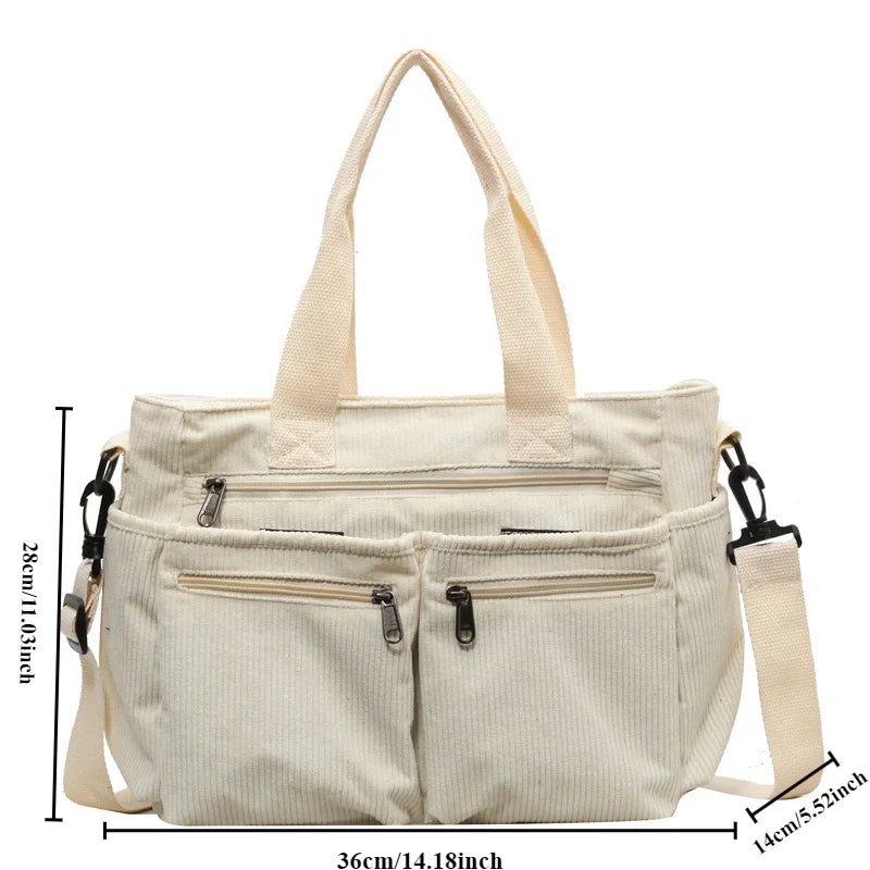 Corduroy Tote Bag