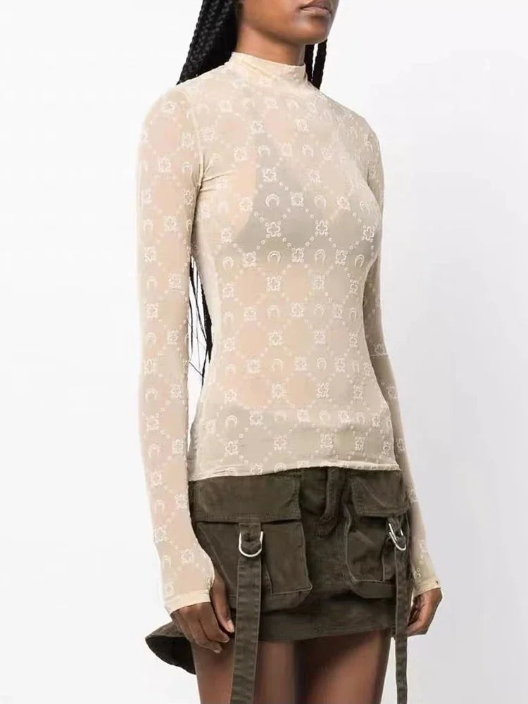 Pullover Mesh T-Shirt