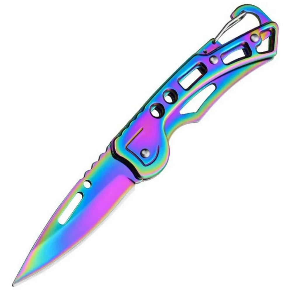 Folding Pocket Knife Stainless Steel Fishing Knife Portable Fruit Carrying Kitchen Tool Household Foldable Food Knife Hand Tools