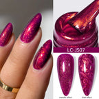 LILYCUTE 8ml Pink Dried Flower Gel Nail Polish Natural Flower Fairy Nail Art Gel Soak Off UV LED Painting Varnish For Nails DIY
