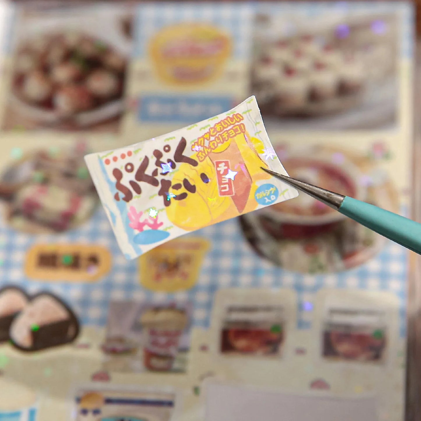 Japanese-style cute sticker book with delicious dessert and cake stationery stickers, suitable for birthday and back-to-school