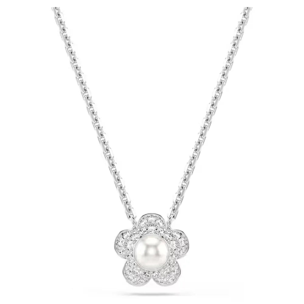 Flower Necklace Bracelet Earring Set