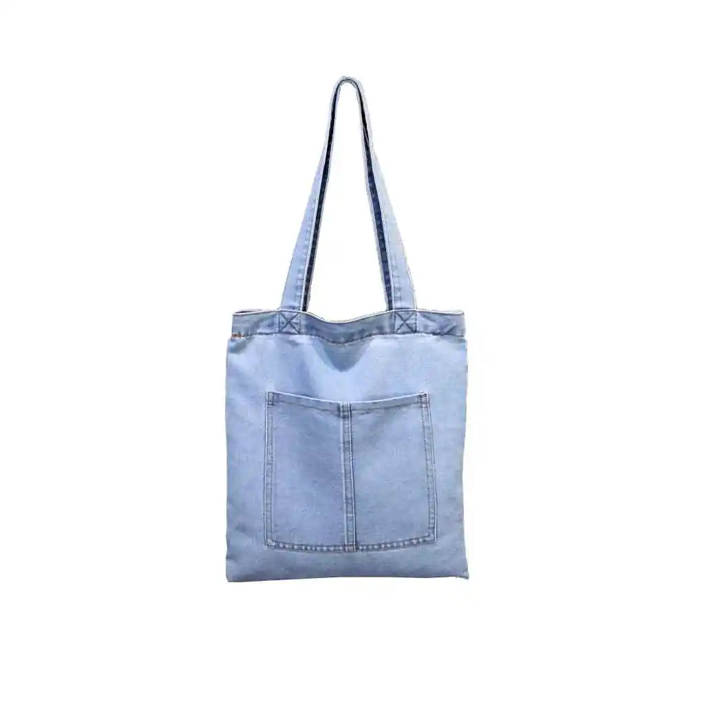 Canvas Denim Shoulder Bag