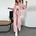 Zip Sweater & Long Pant Set