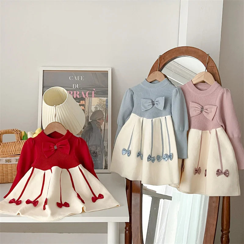 Ribbed Knit A-Line Dress