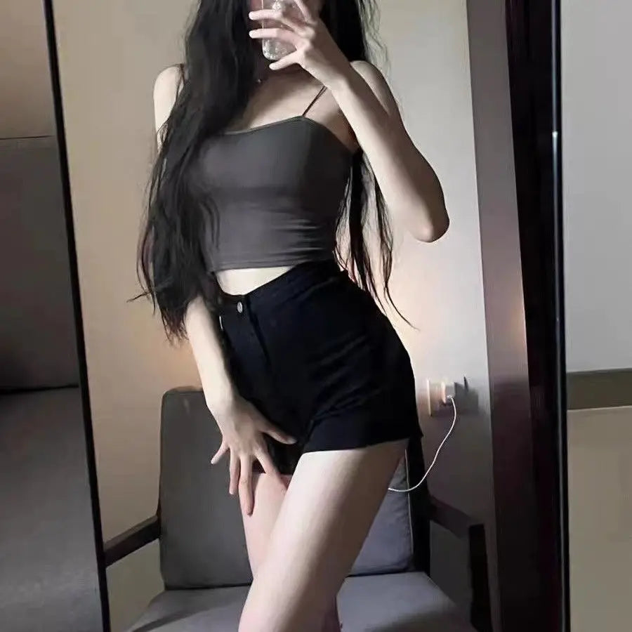 Low Waist Jean Shorts