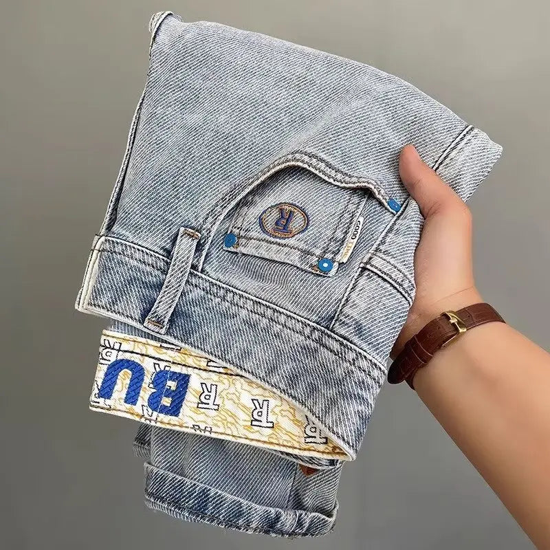 Embroidered Slim Fit Jeans