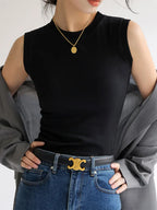 Round Neck Basic Sleeveless Tank