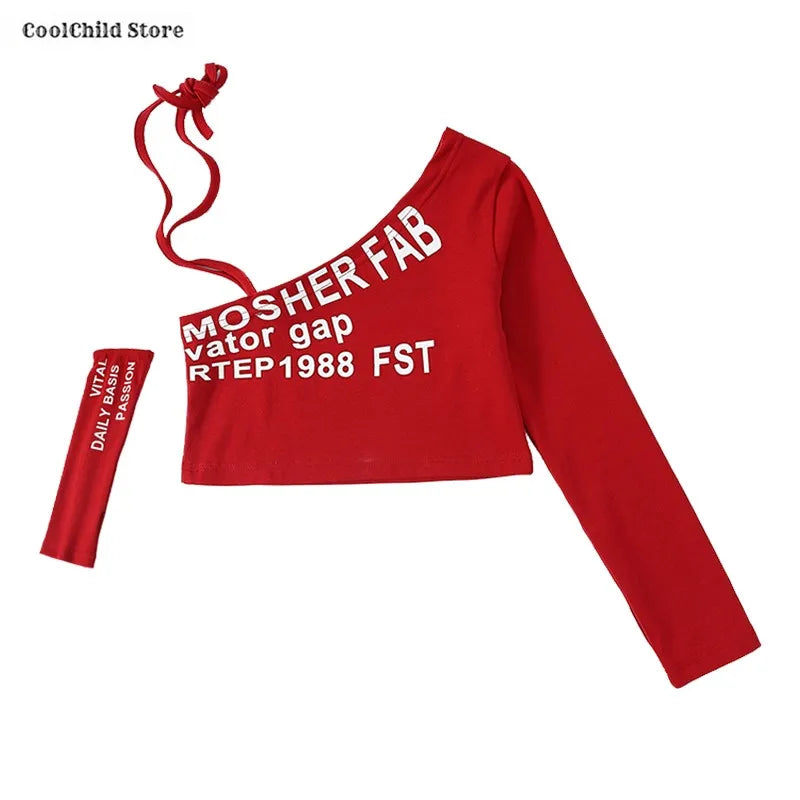 Off Shoulder Crop Top Jogger Pants Set