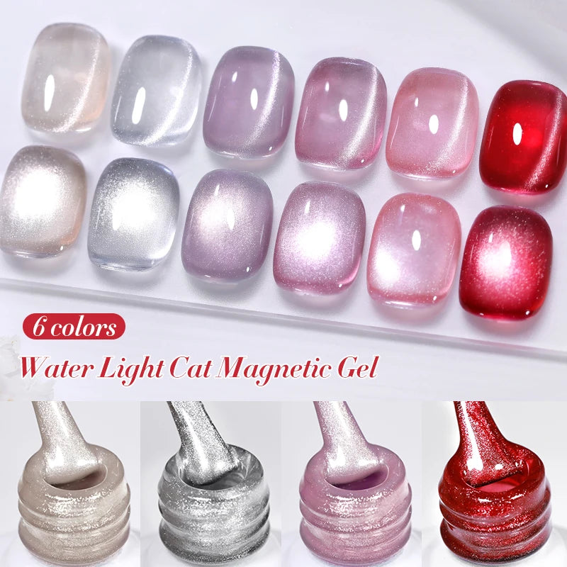 BORN PRETTY 10ml Water Light Cat Magnetic Gel Nail Polish Shining Super Sliver-light Holographics Soak Off UV Gel Varnish
