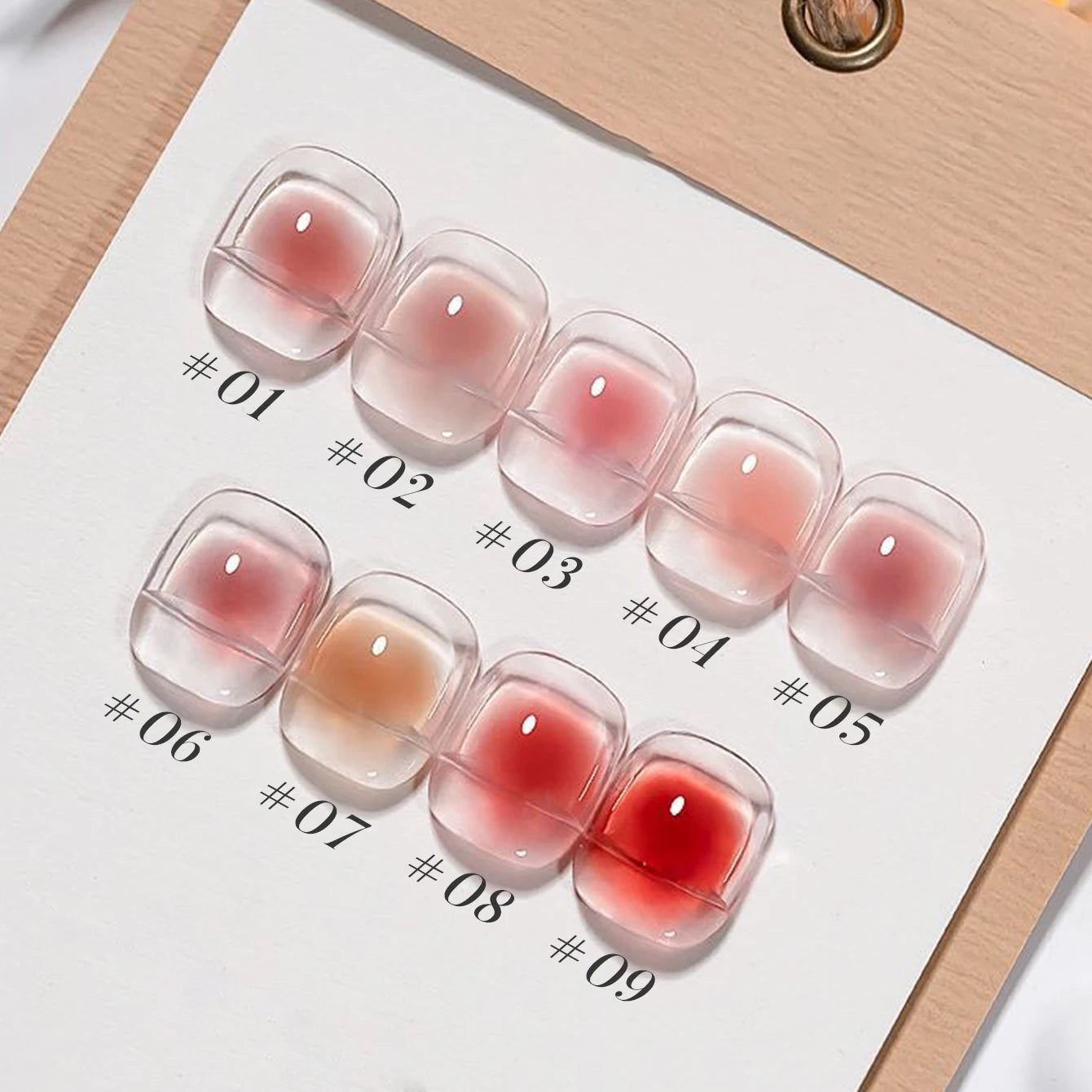 10ML 1-9pcs Blush Jelly Gel Nail Polish
