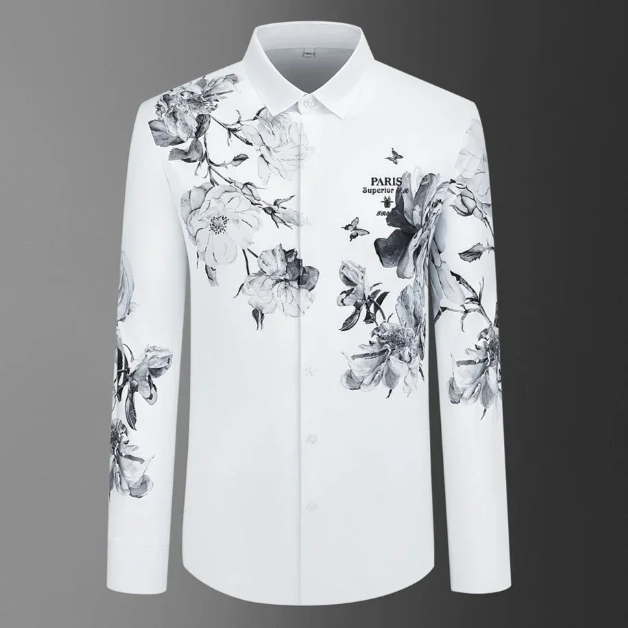 Rhinestone Flower Shirt