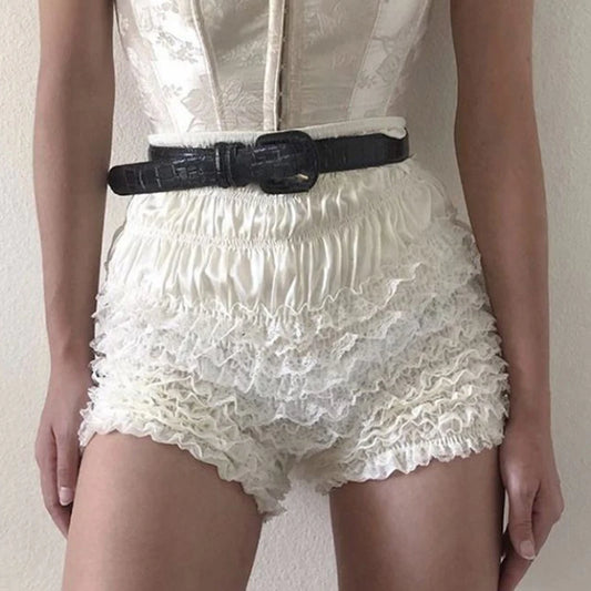 Lace Trim Bloomer Shorts