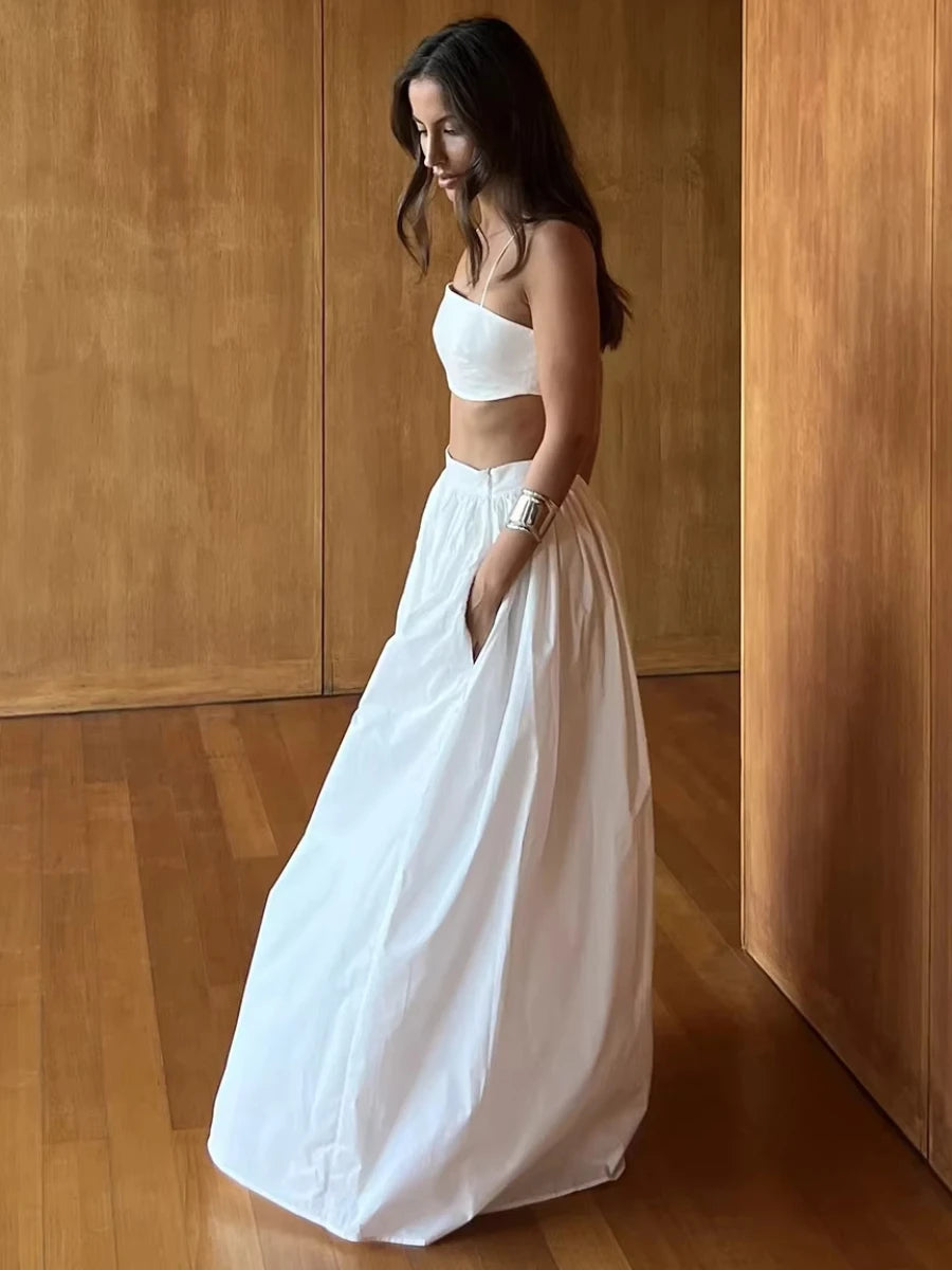 Half Long Skirt Set