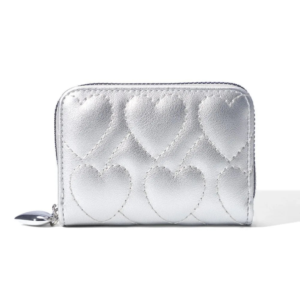 Embroidered Heart Wallet