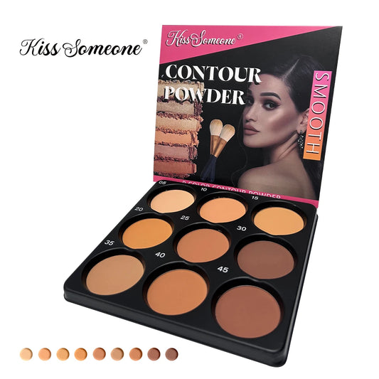 9 Color Powder Contour Palette